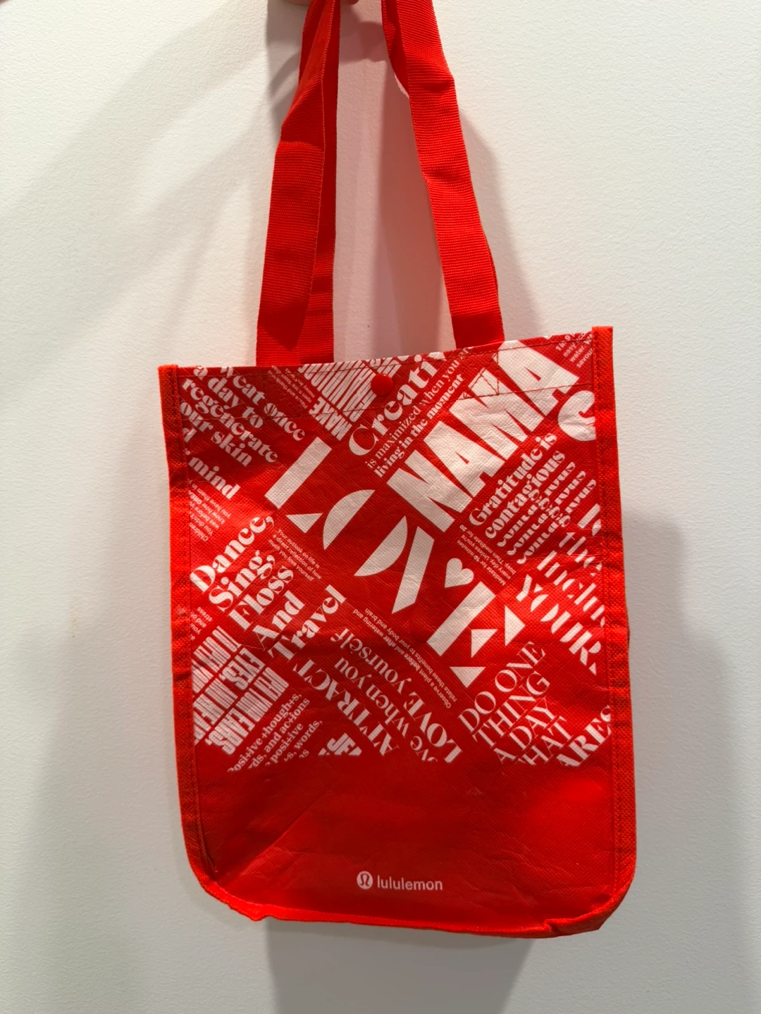 Lululemon Red Reusable Tote Bag - photo 3