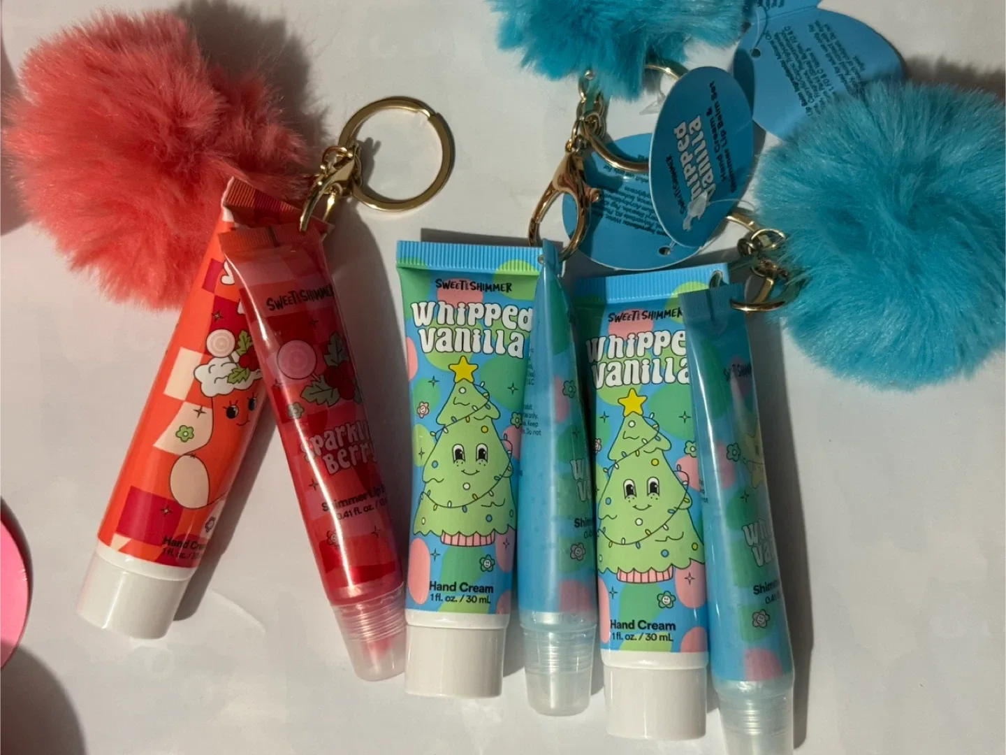 Sweet Shimmer Hand Cream & Lip Balm Set