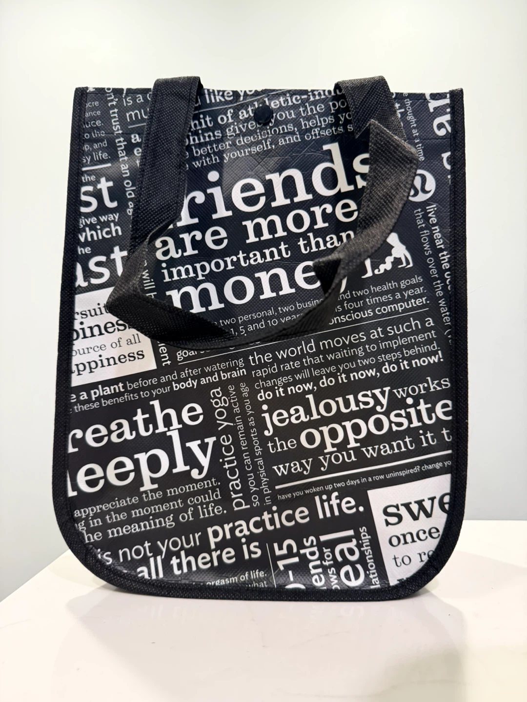 Lululemon Reusable Tote Bag - Black & White - photo 2