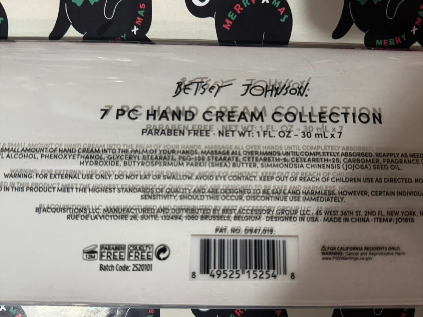 Betsey Johnson 7-Piece Hand Cream Set - New - photo 3