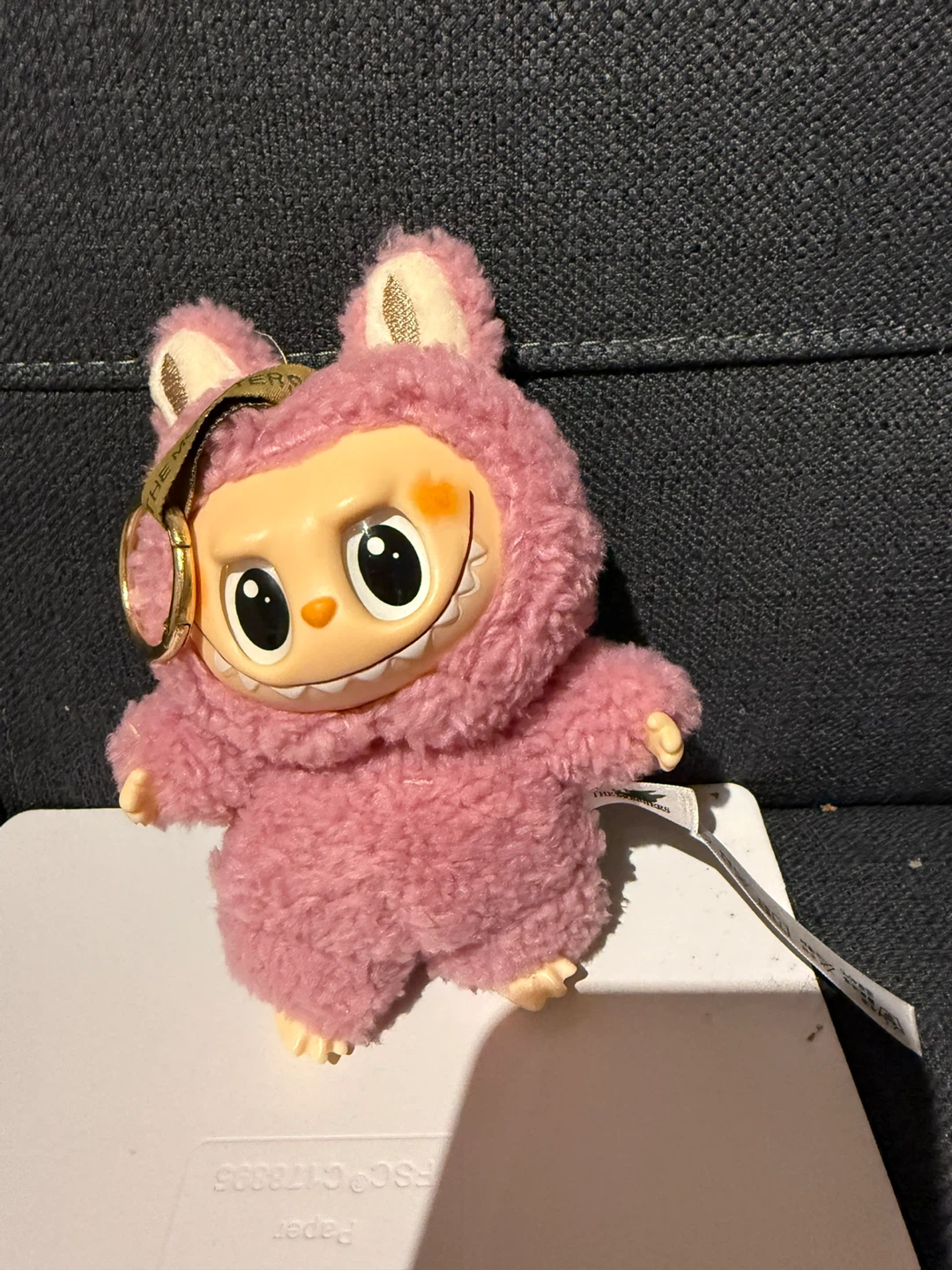Labubu The Monsters Pink Keychain