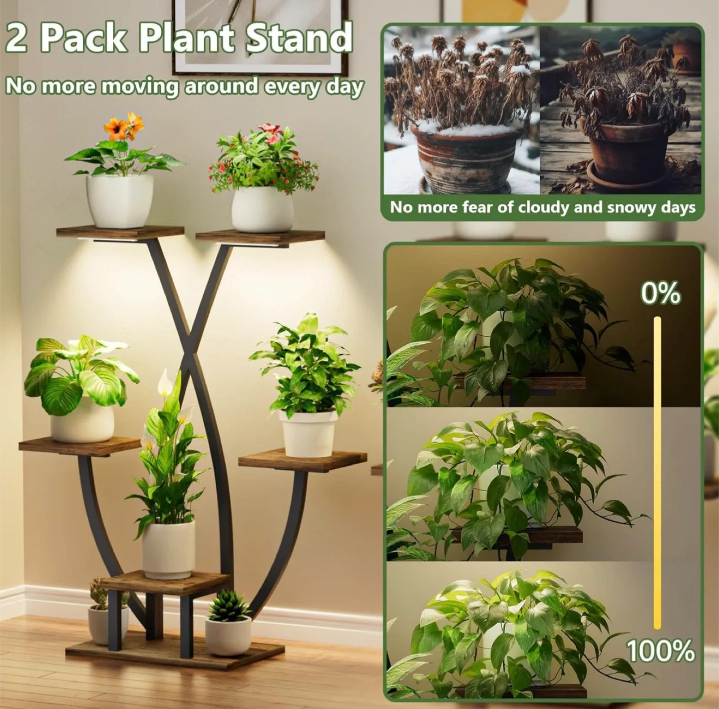 2-Pack Indoor Plant Stand - New in Box!