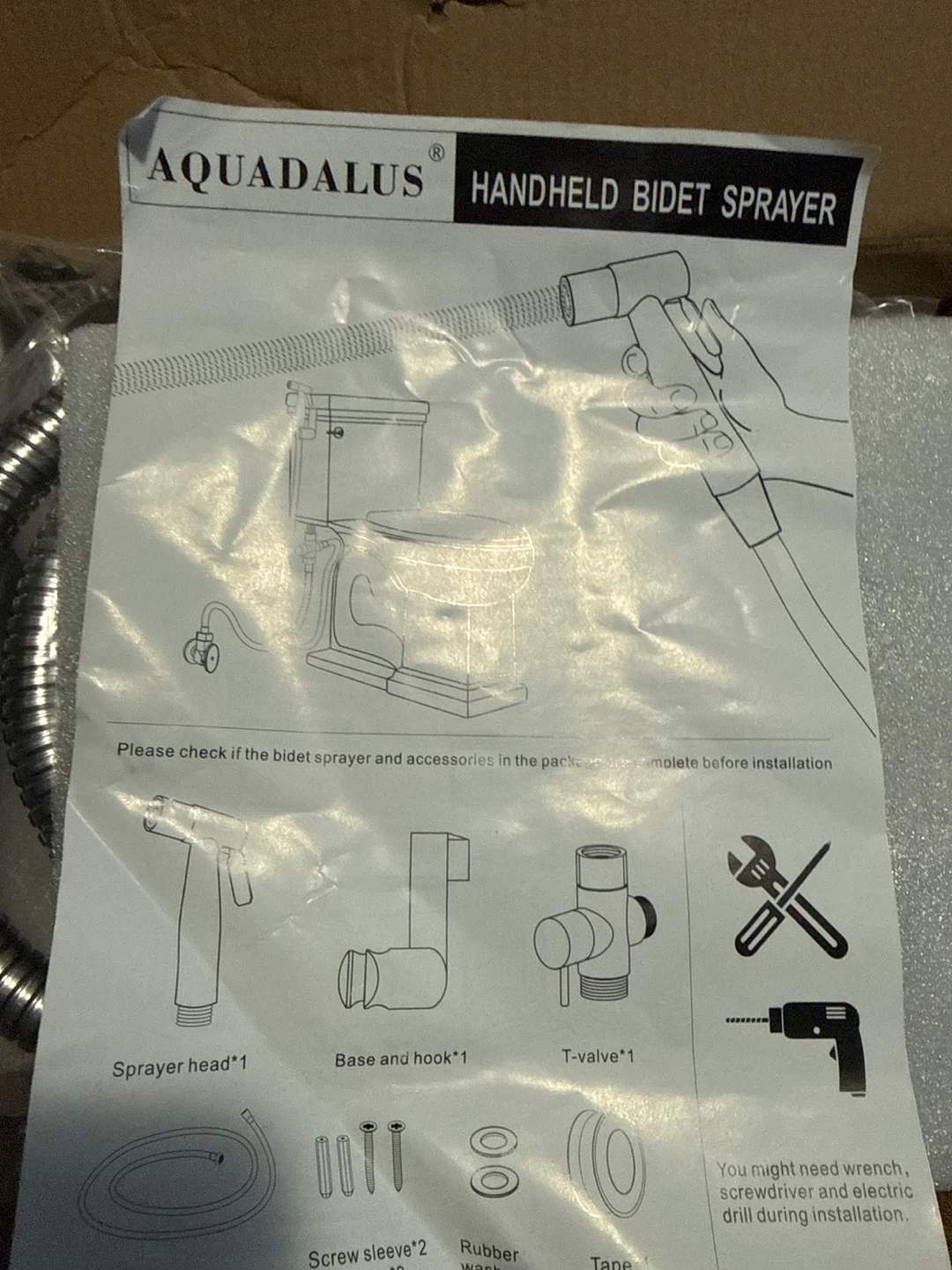 Aquadalus Handheld Bidet Sprayer - New in Box - photo 3