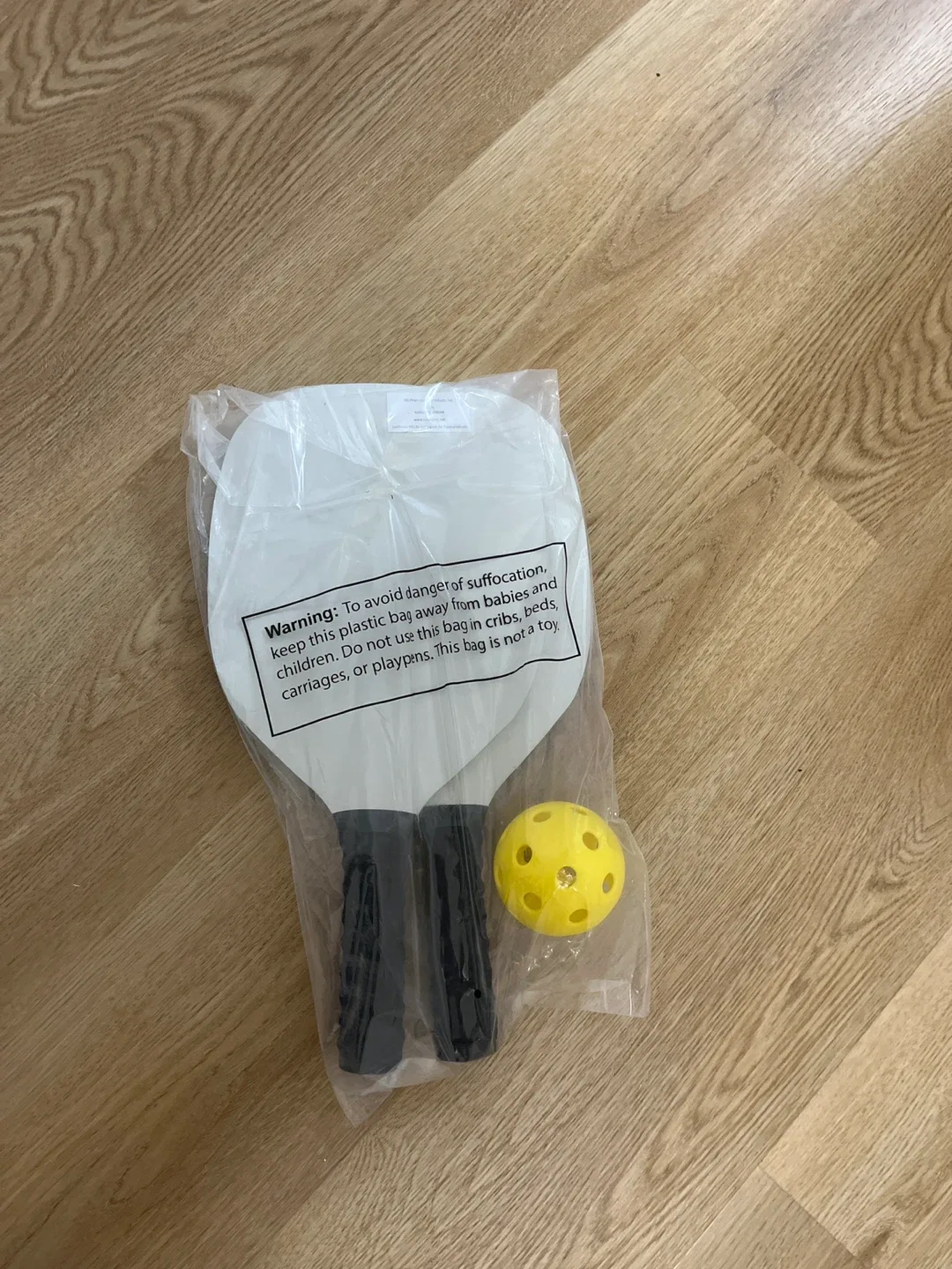 New Pickleball Set - 2 Paddles & Ball