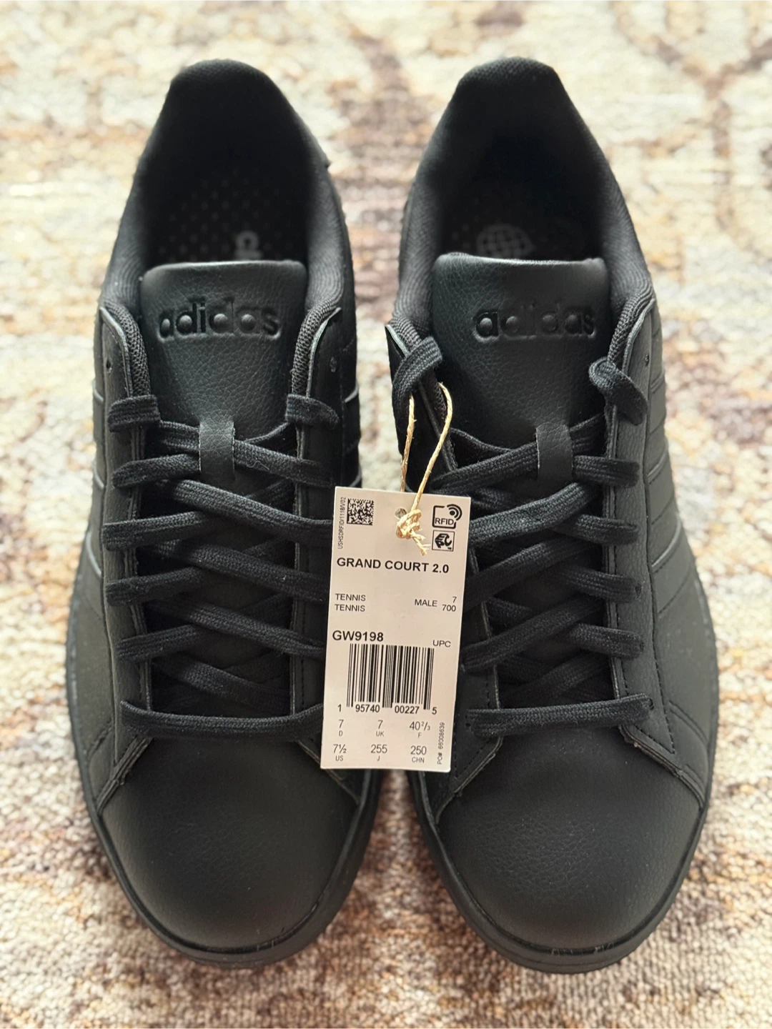 Adidas Grand Court 2.0 Black, Size 7 - photo 2
