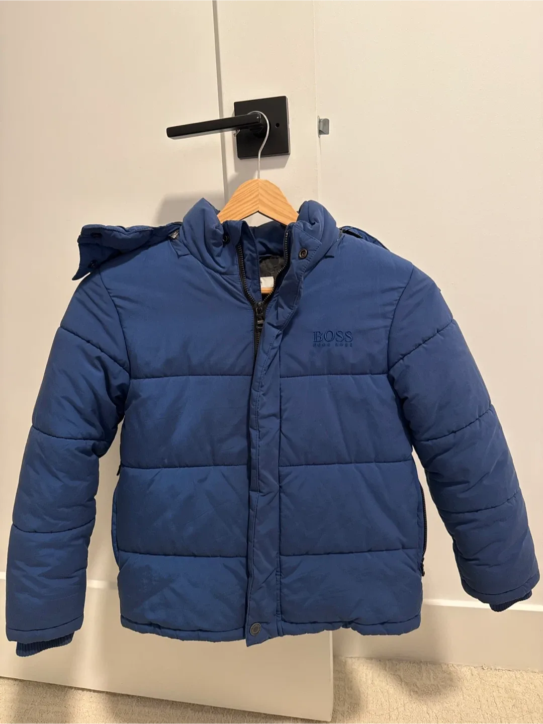 Hugo Boss Kids' Blue Puffer Jacket