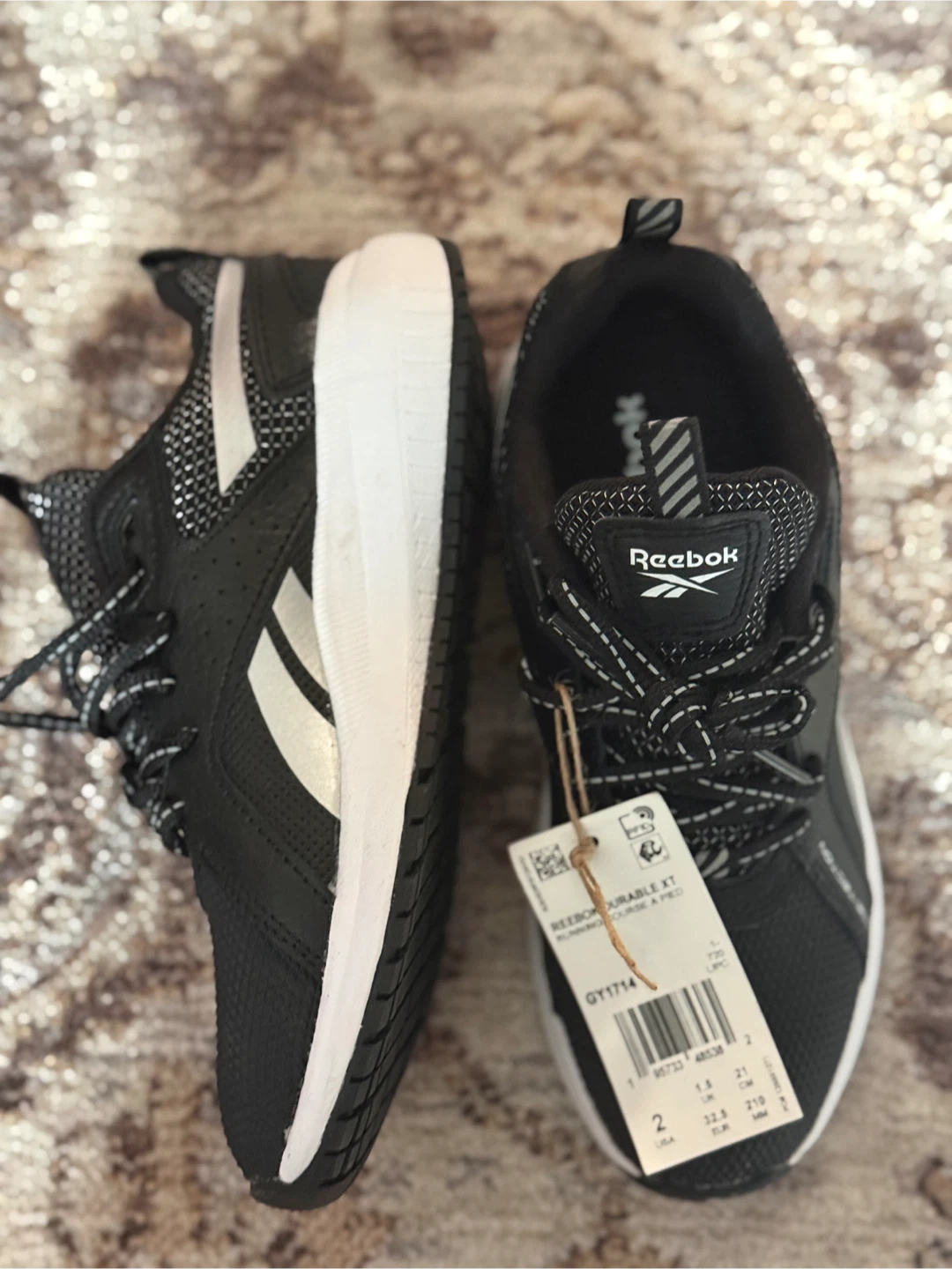 New Reebok Durable XT Running Shoes - Size 2 - photo 2