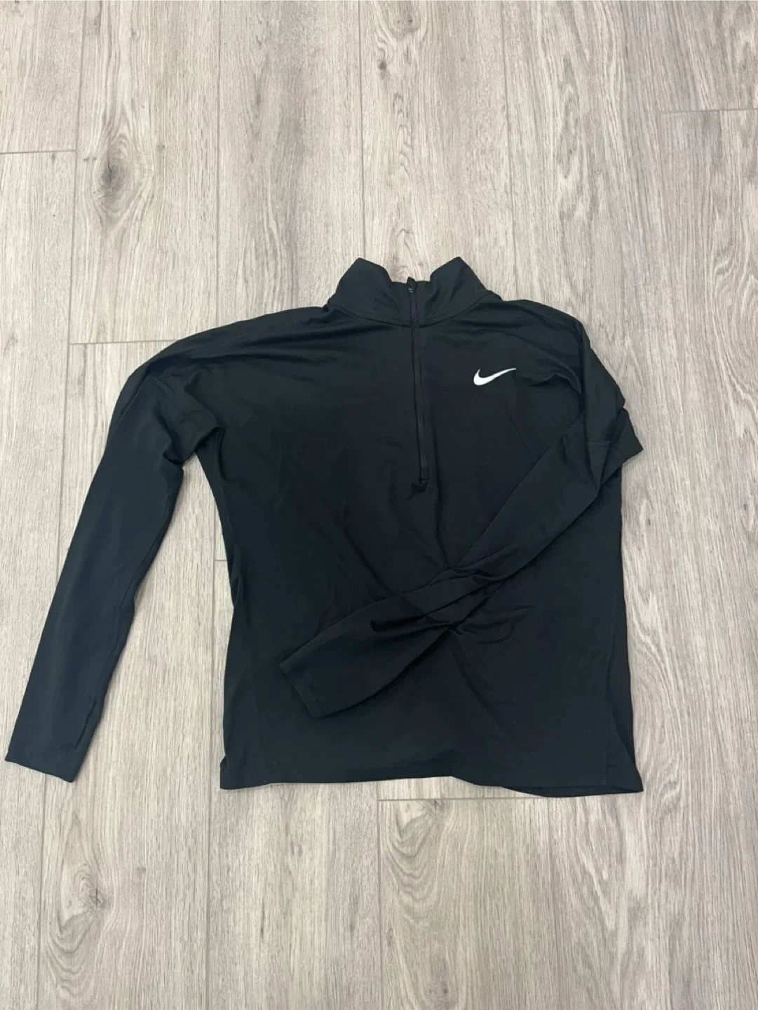 Nike Black Long Sleeve Half-Zip Pullover