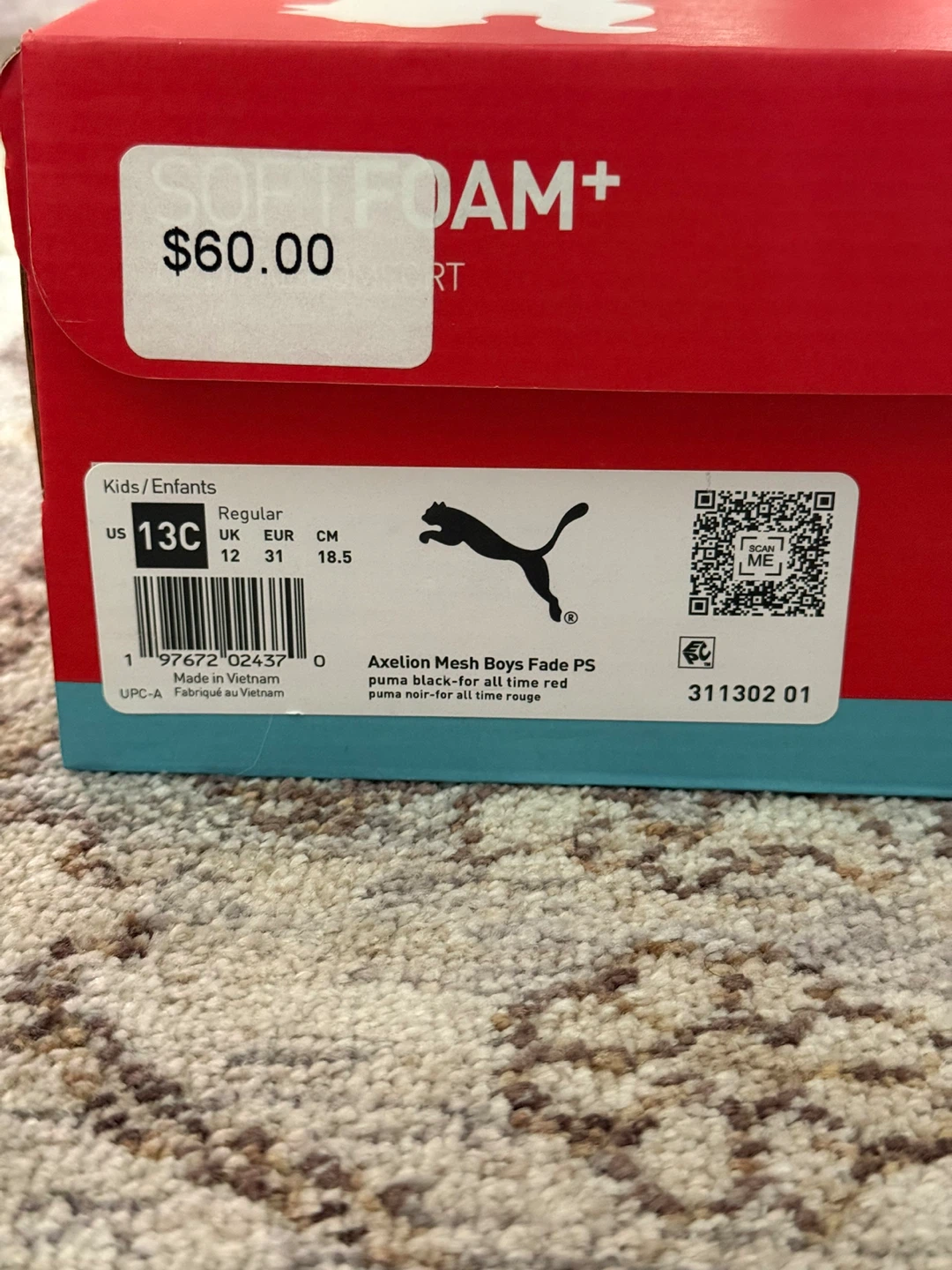 Puma Axelion Mesh Boys Fade PS, Size 13C - photo 4