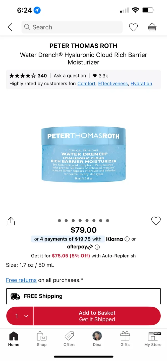 PETER THOMAS ROTH Water Drench Moisturizer (New)