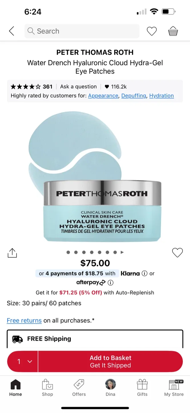 Peter Thomas Roth Water Drench Eye Patches (60)