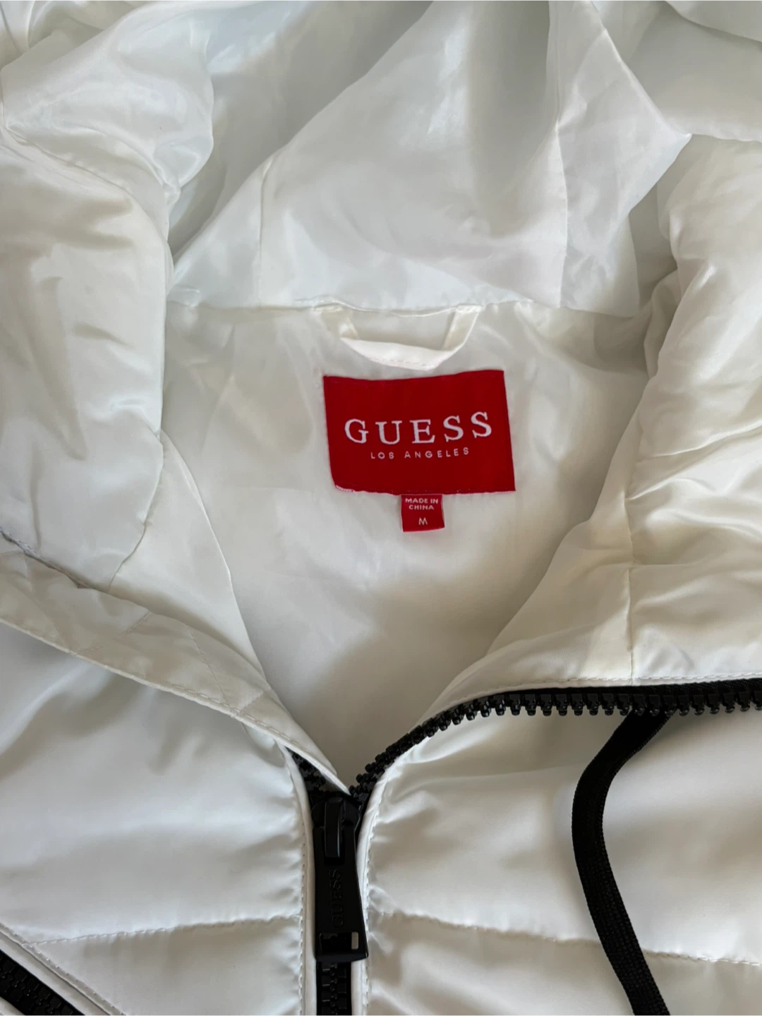 Guess White Puffer Jacket - Size M - photo 5
