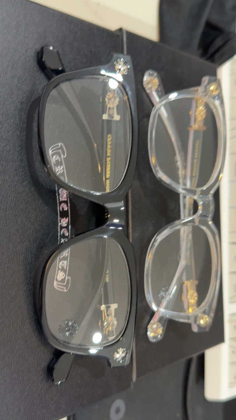 Chrome Hearts Eyeglasses - Black & Clear Frames