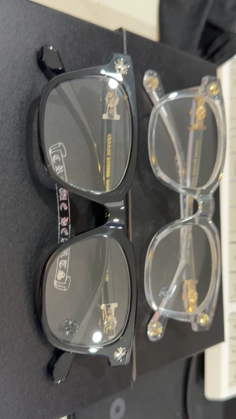 Chrome Hearts Eyeglasses - Black & Clear Frames