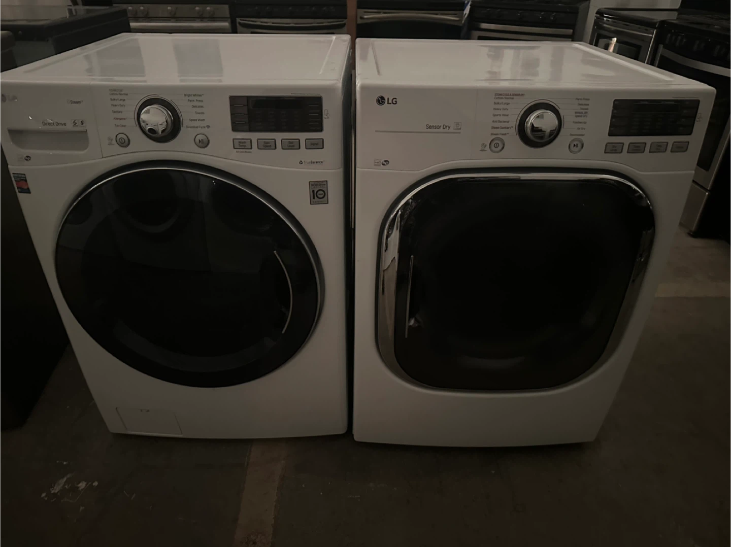 LG Washer and Dryer Set - White