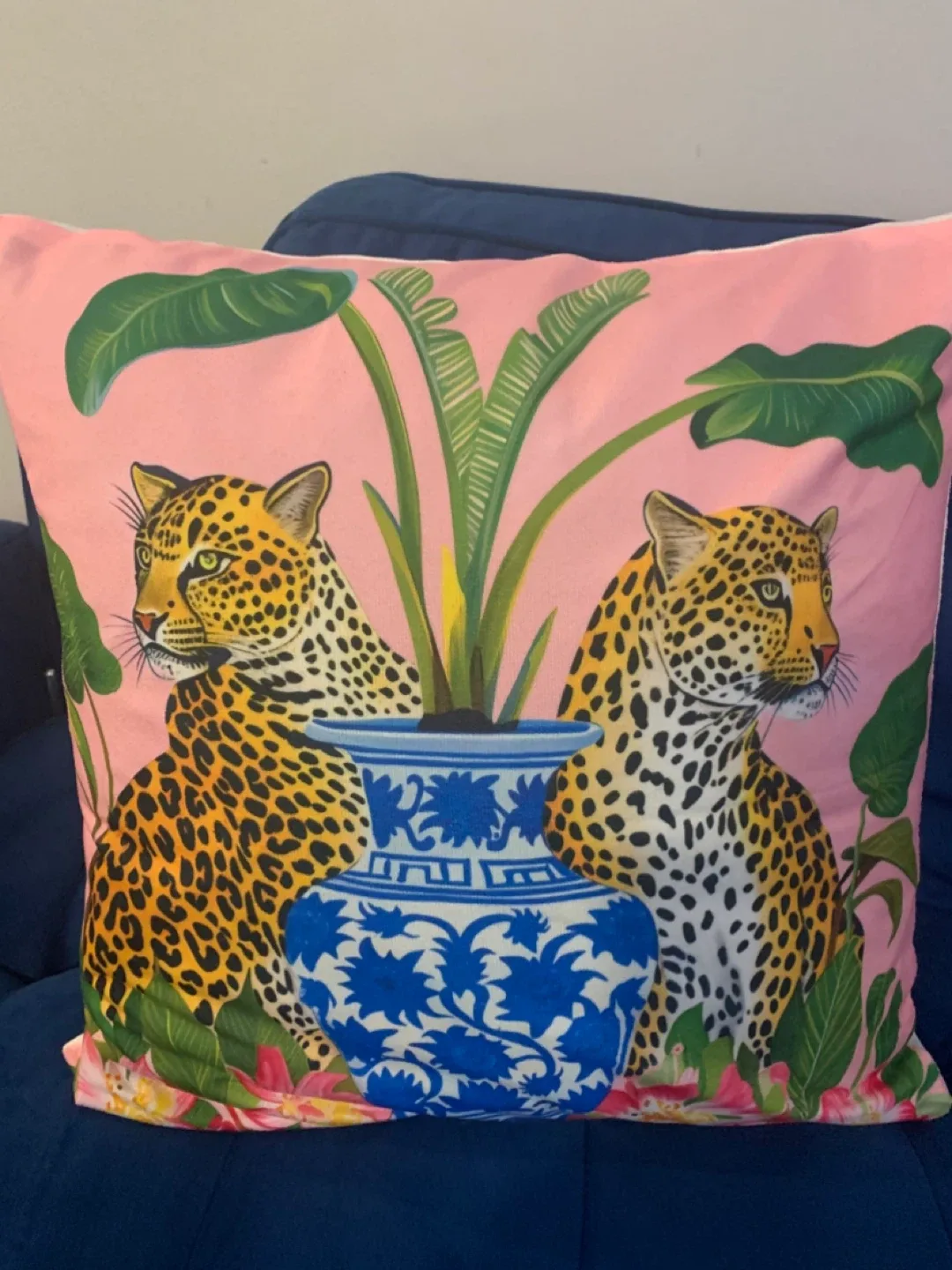 Four (4) Leopard Print Decorative Throw Pillow