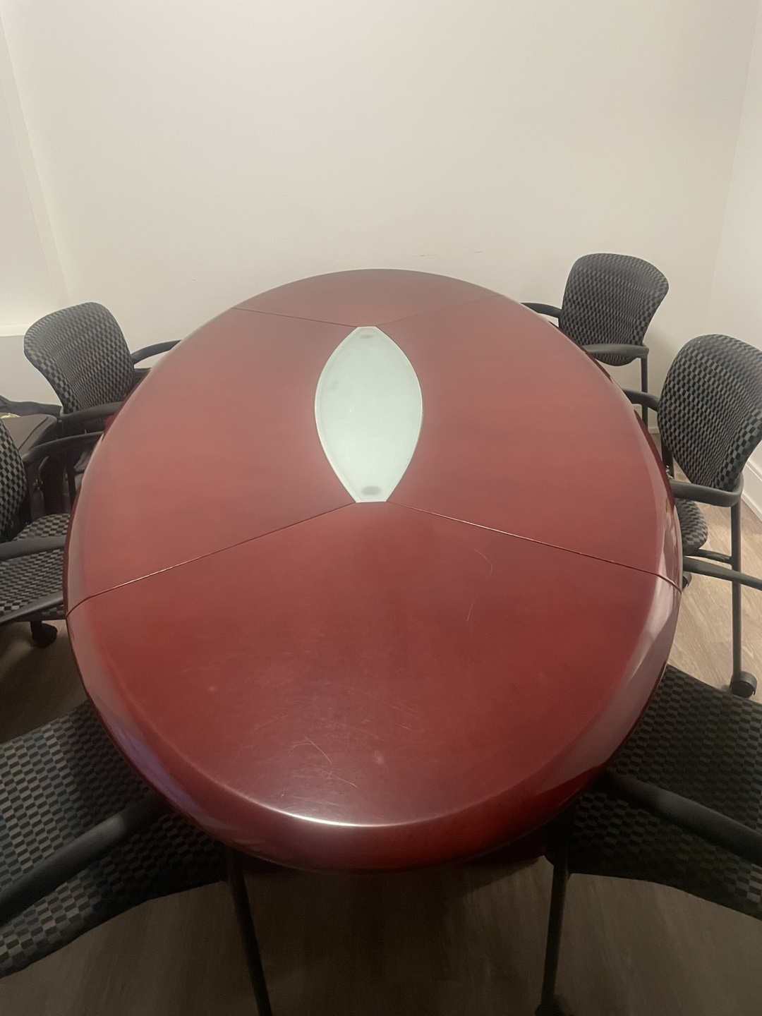 Large Conference Table with 6 chairs