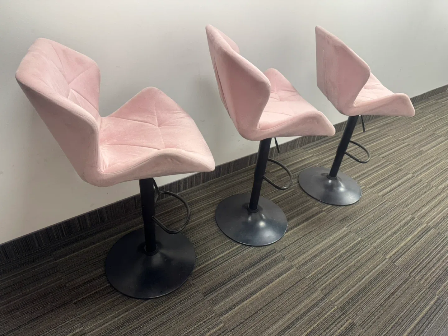 3 Very Pretty Pink Barstools $60 for all 3 image indicator(7)