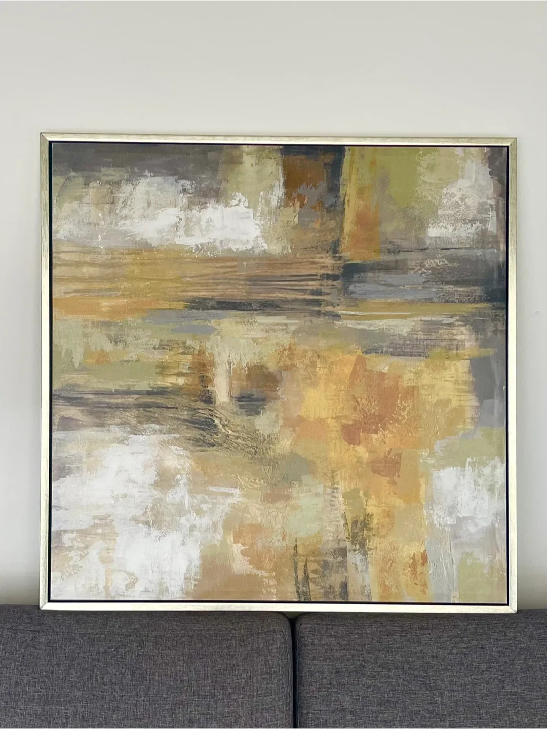 Large Abstract Modern Wall Art Painting - 36.5” x 36.5”