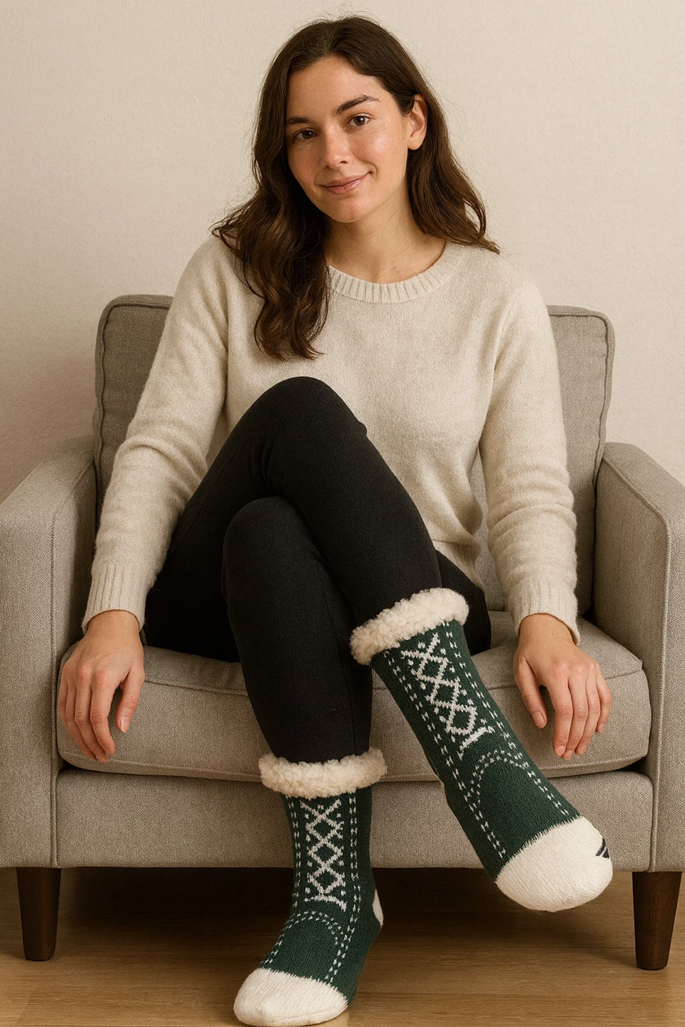 Cozy Sherpa Lined Slipper Socks - photo 5