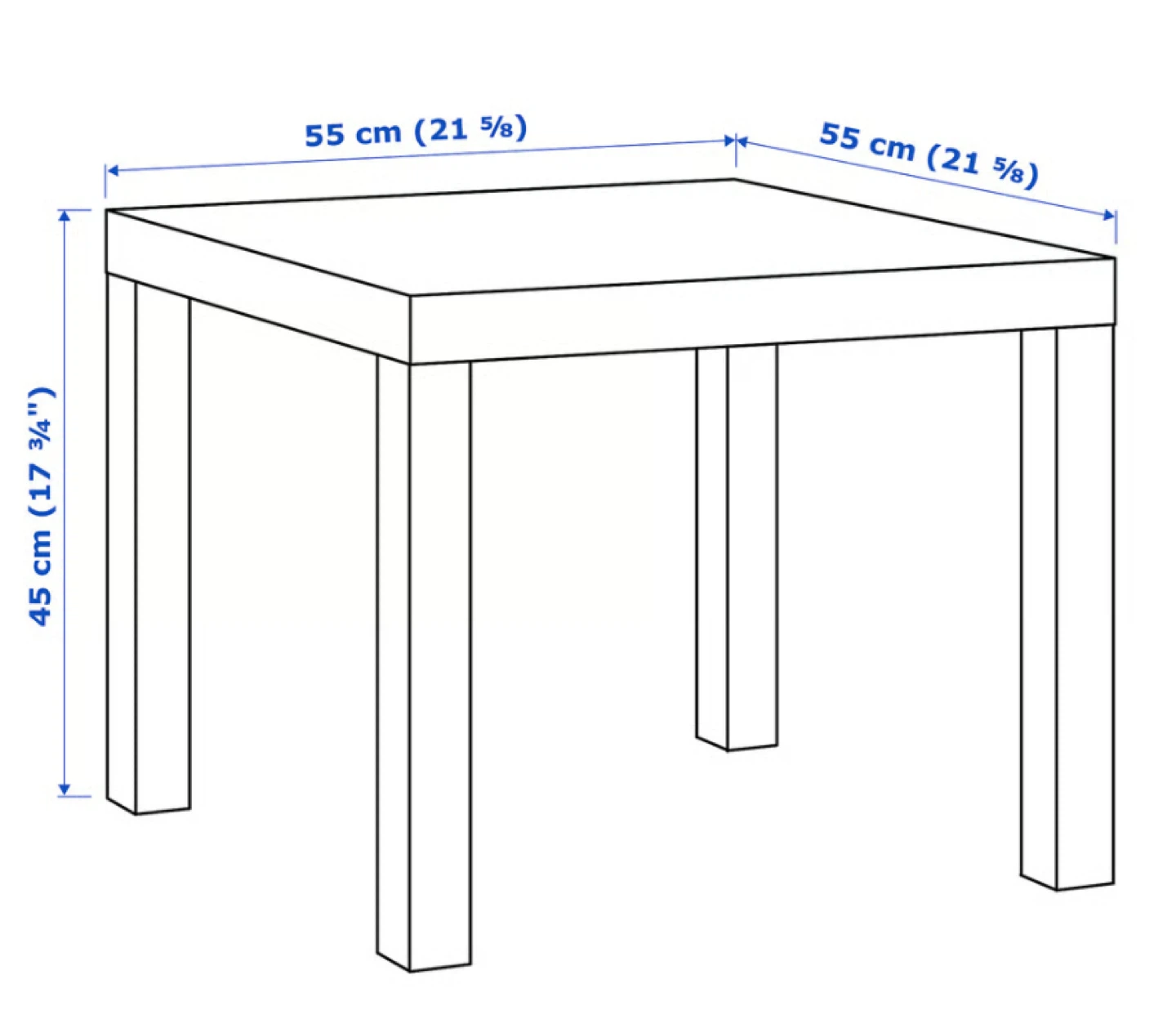 Ikea Lack Side Table - Beige, 21 5/8" - photo 3