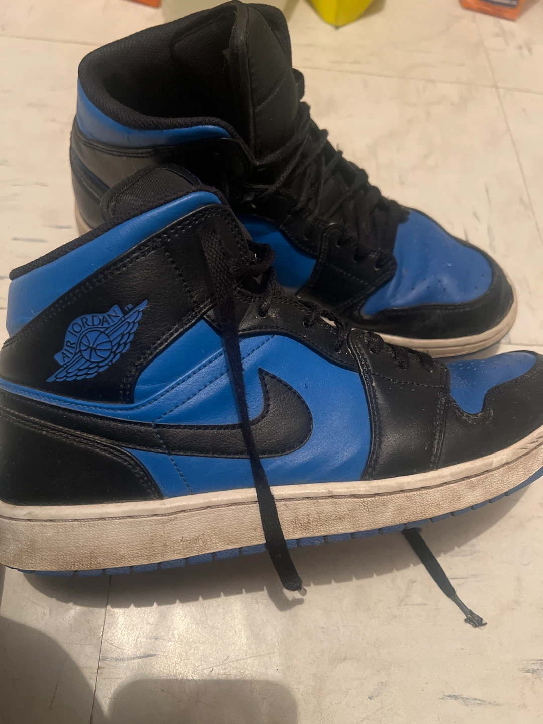 Air Jordan 1 Retro High Black Royal Blue - Size 12 - photo 2