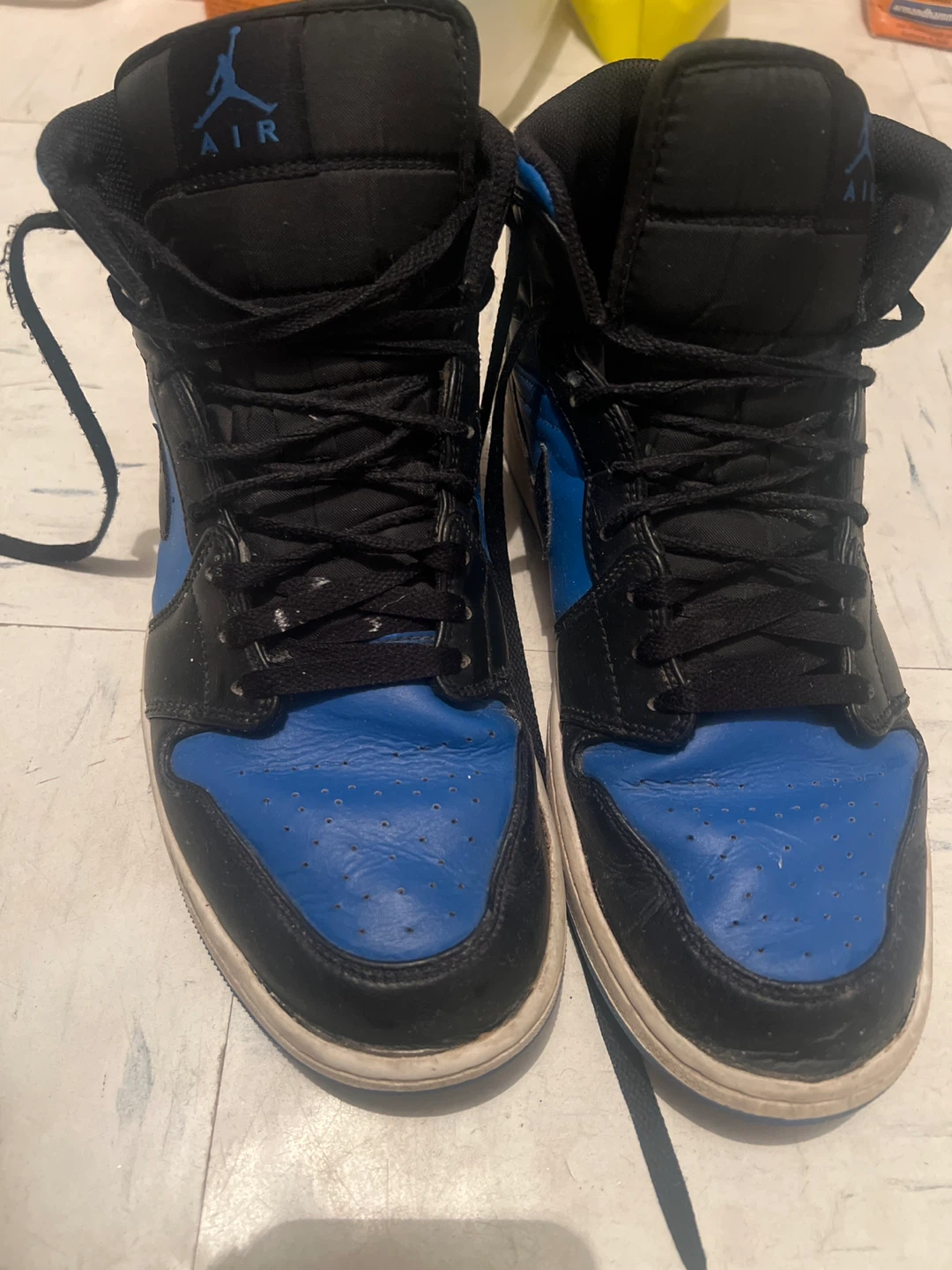 Air Jordan 1 Retro High Black Royal Blue - Size 12