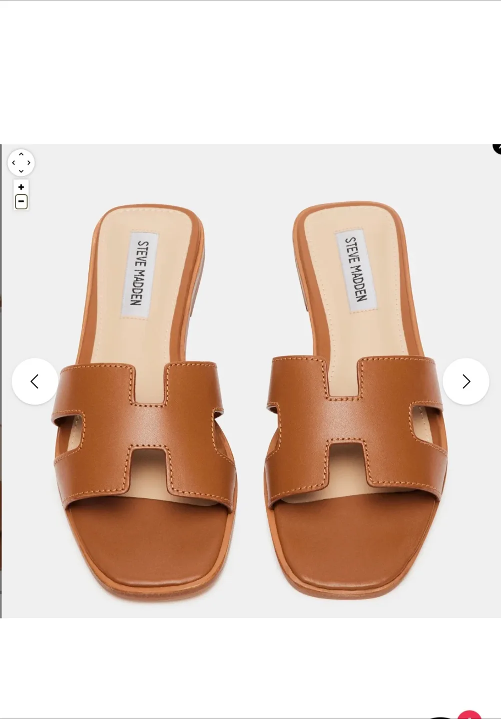 Steve Madden Haydn Brown Leather H Sandals Size 8.5