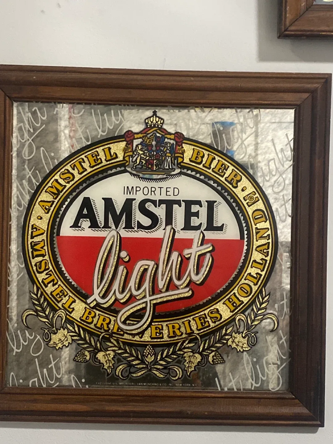 Amstel Light Beer Mirror Sign