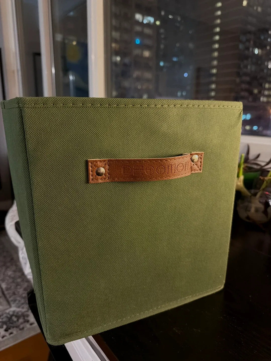 Collapsible Storage Cube Basket - DARK Green