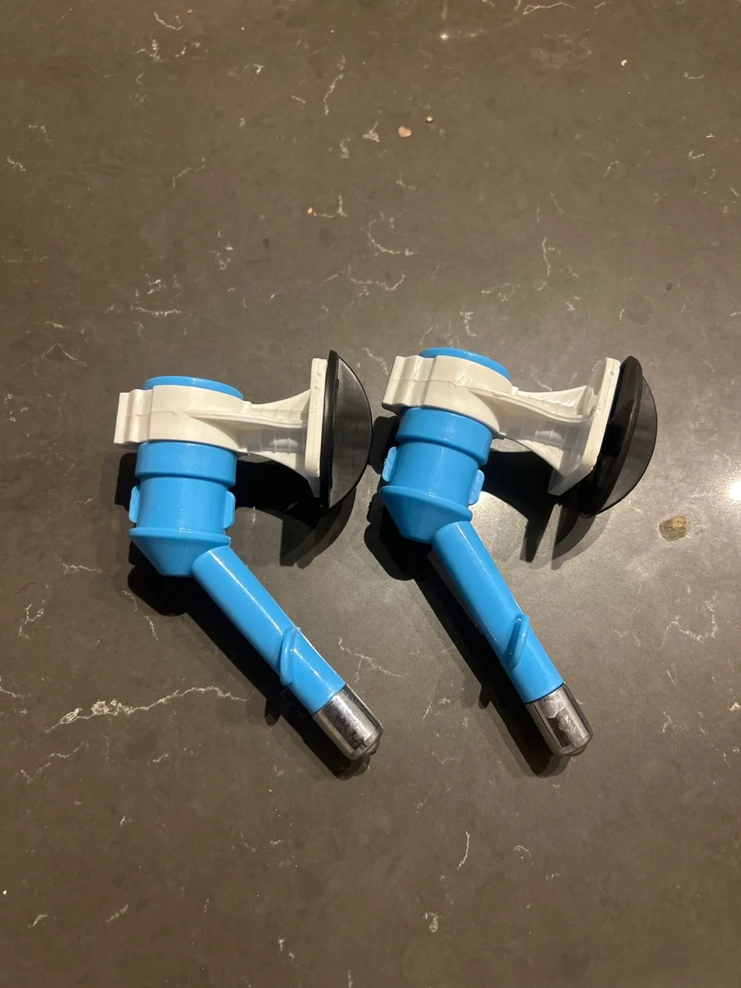 2x Blue Animal Water Bottle