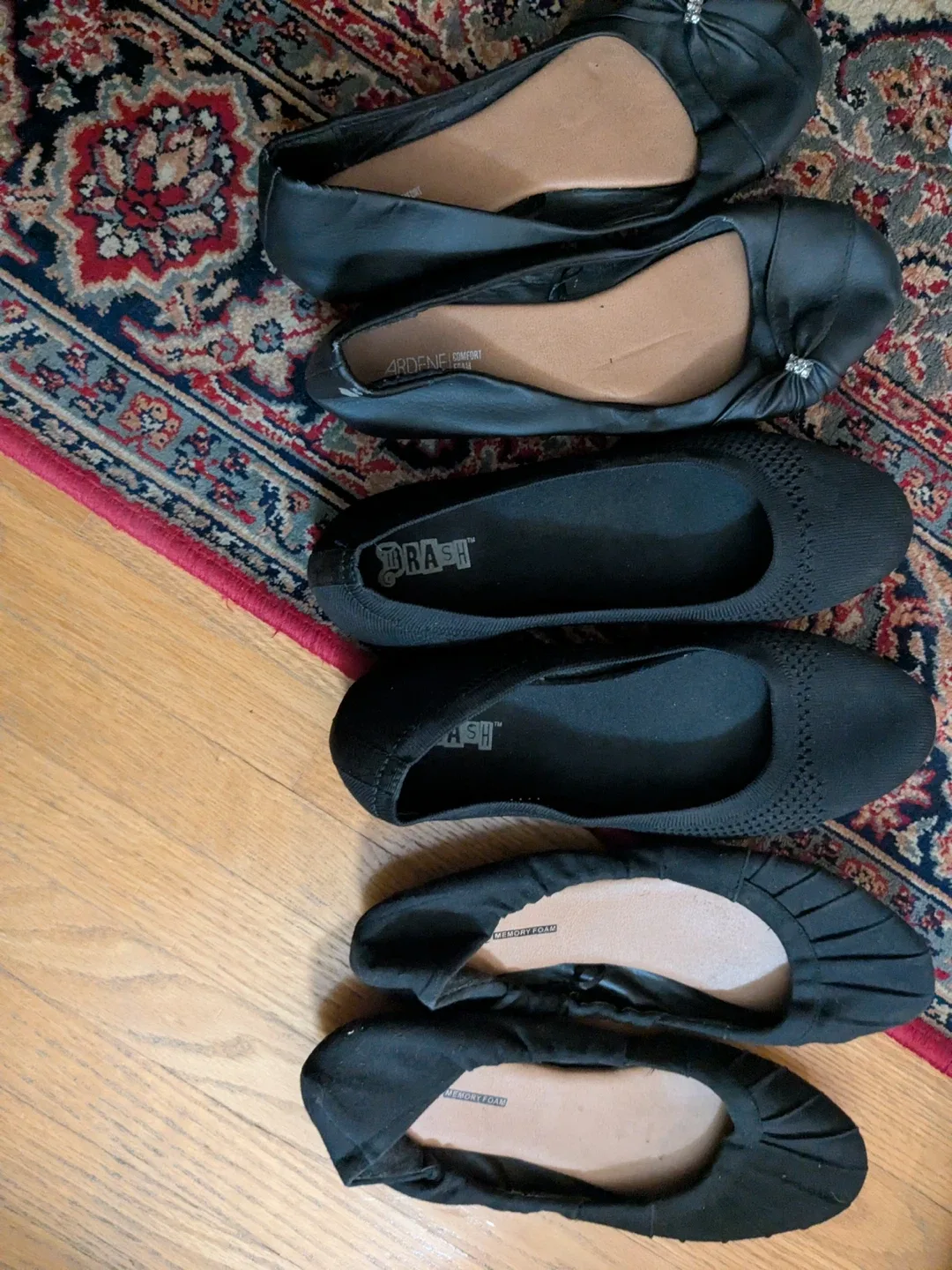 Ballet Flats - 3 pairs (sz 7 - 8.5)
