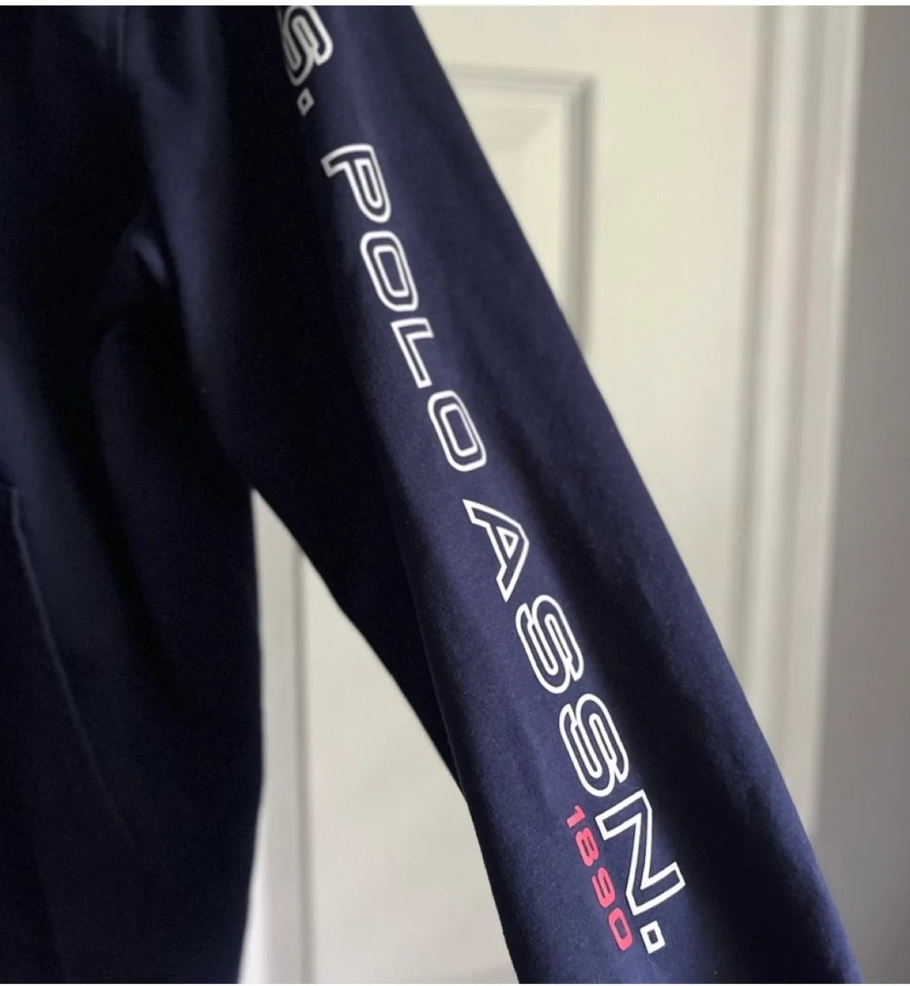 U.S. Polo Assn. Navy Blue Full Zip Hoodie - Large image indicator(4)