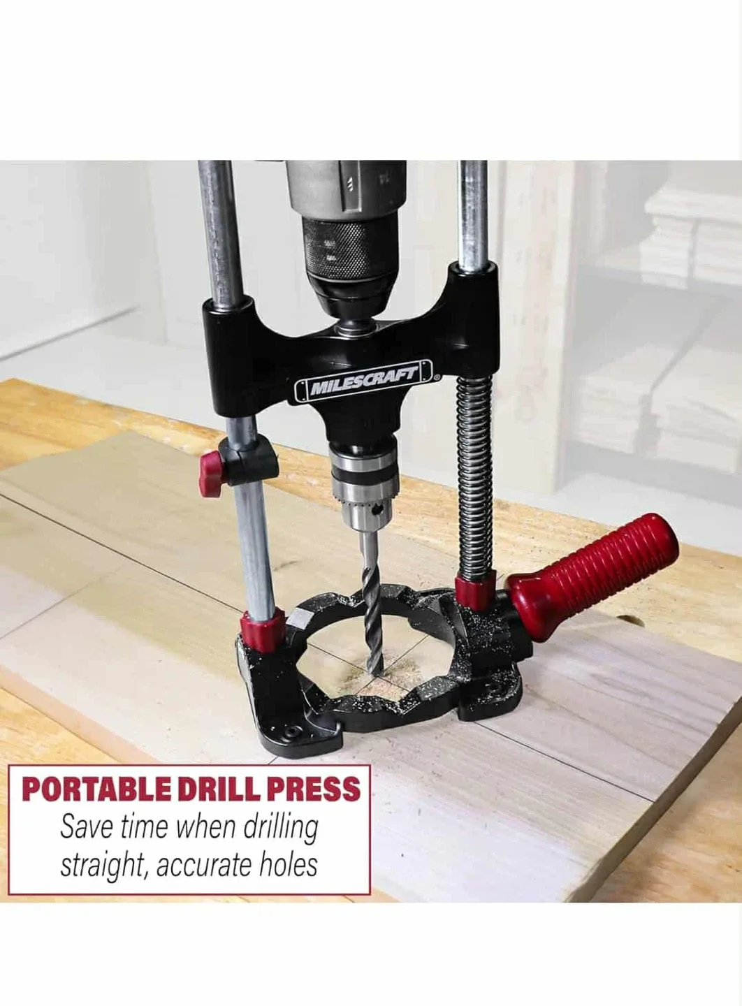2 pack Milescraft DrillMate Portable Drill Press