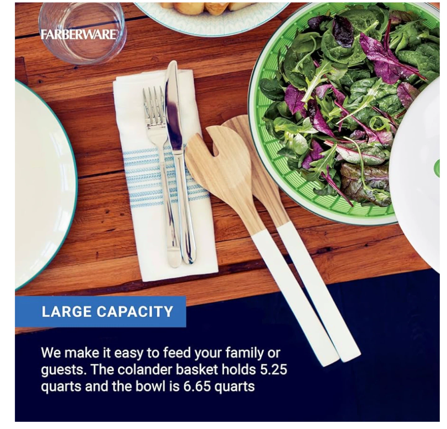 Farberware Salad Spinner - Large Capacity - photo 2