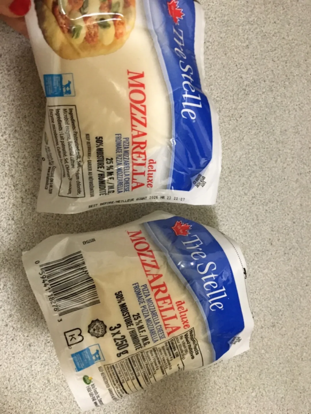 Tre Stelle Deluxe Mozzarella Cheese 3x250g