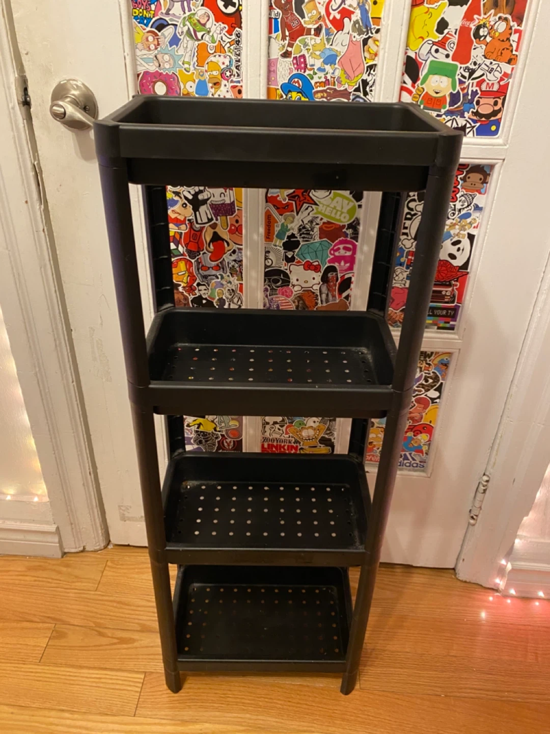 IKEA Vesken Black Shelving Unit - photo 3