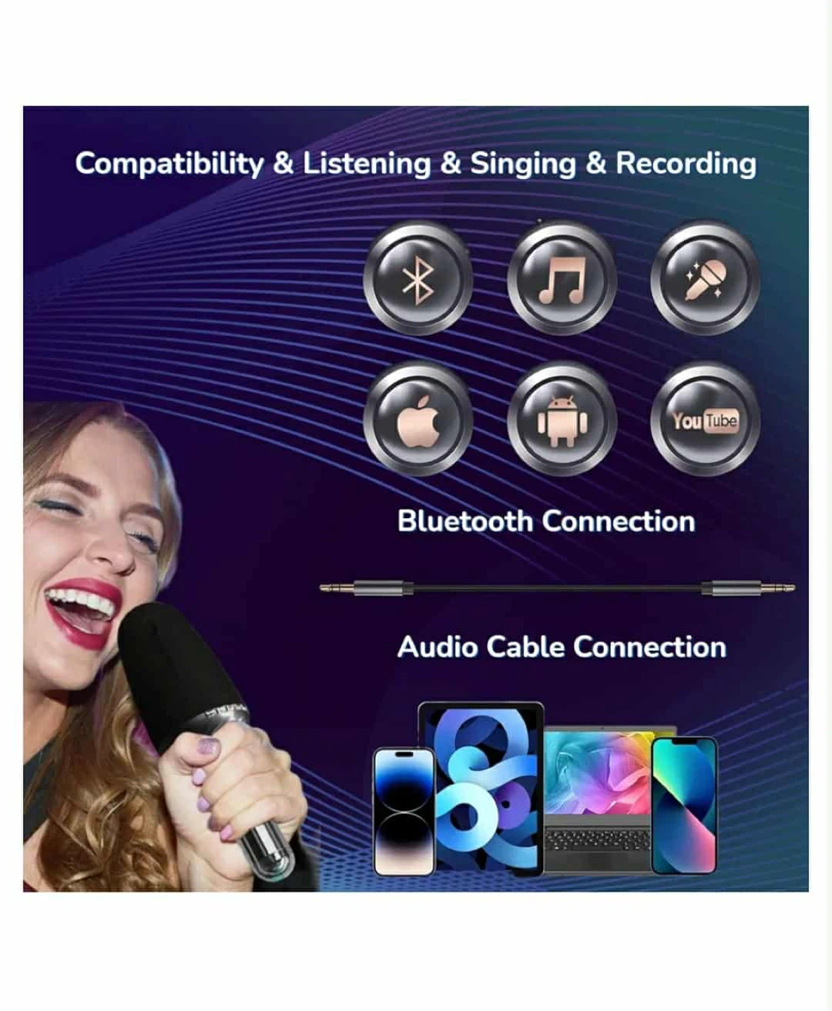 Portable Karaoke Microphone System - photo 3