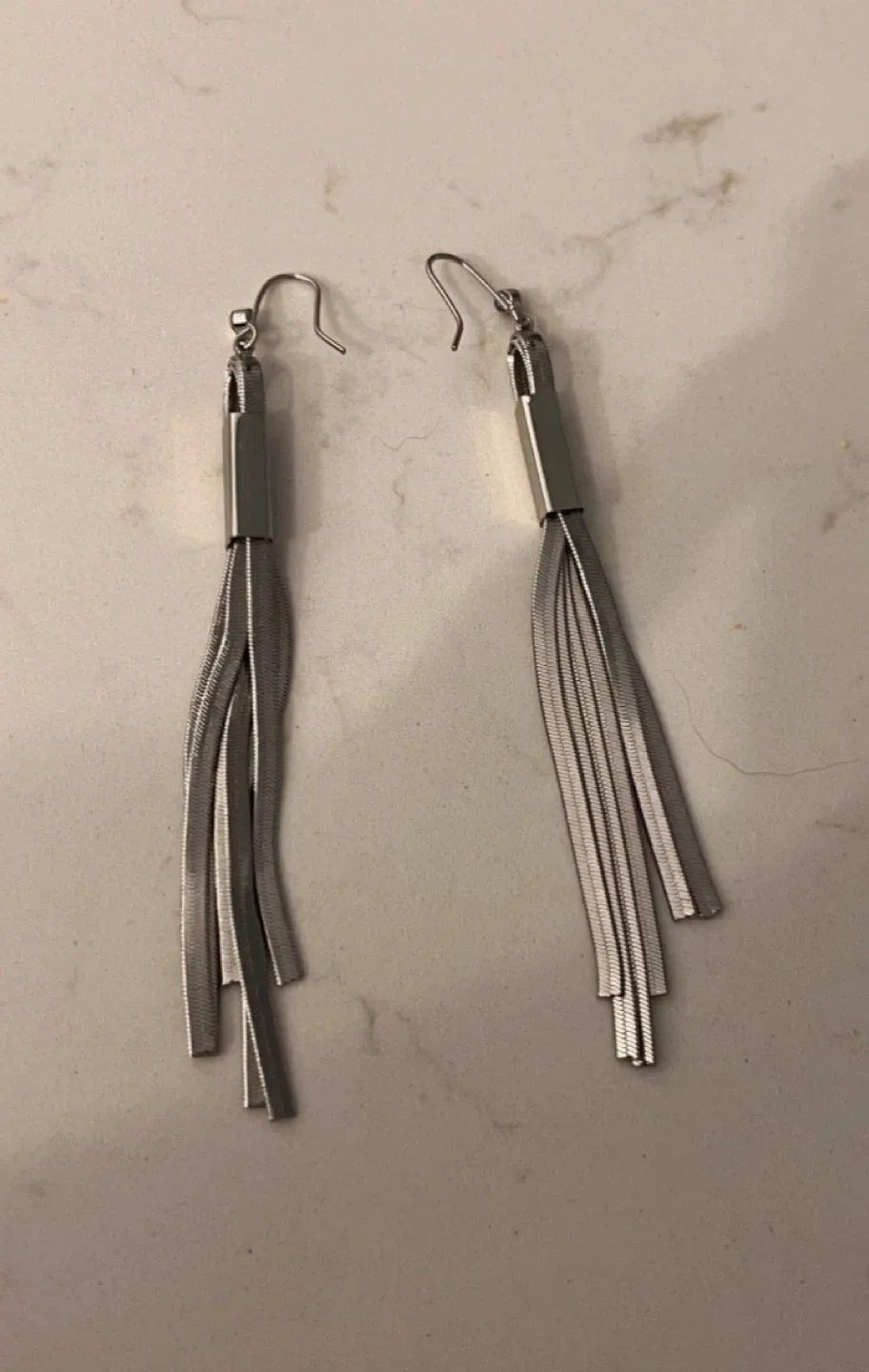 Silver Tassel Earrings