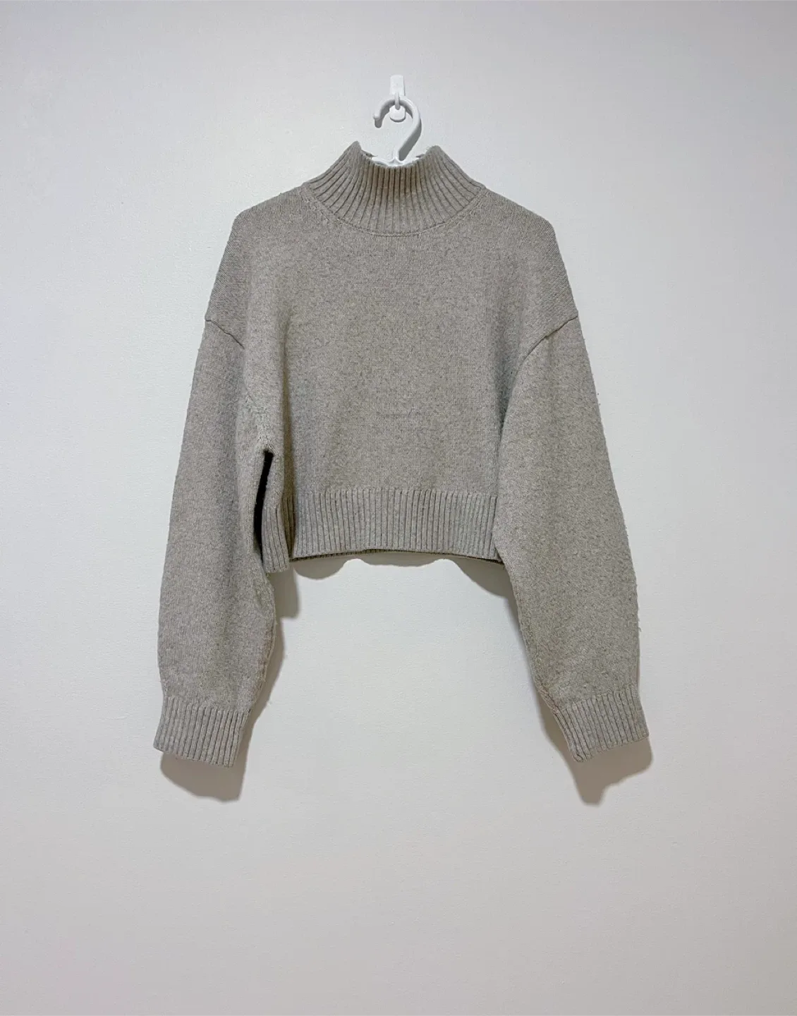 H&M Beige Turtleneck Sweater-Size XS