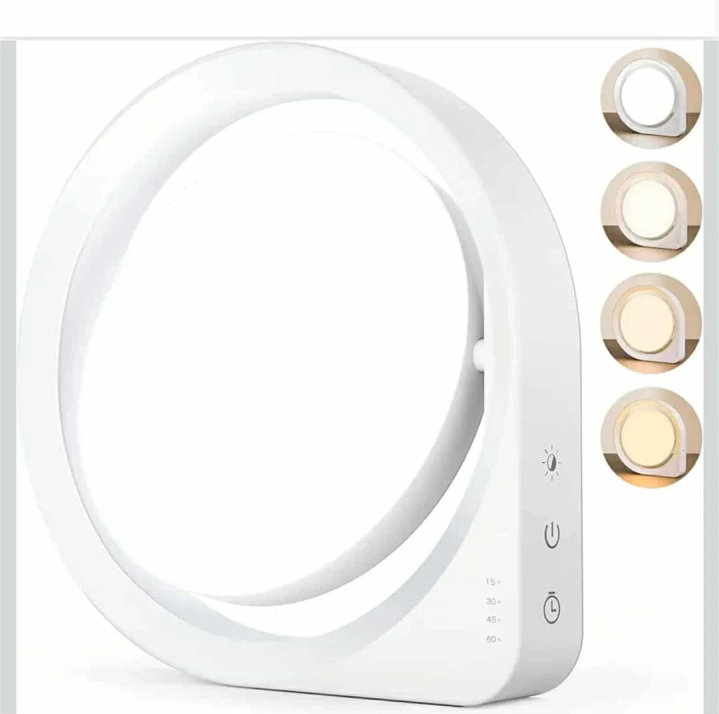 Rotating LED Desk Lamp, Adjustable Brightness