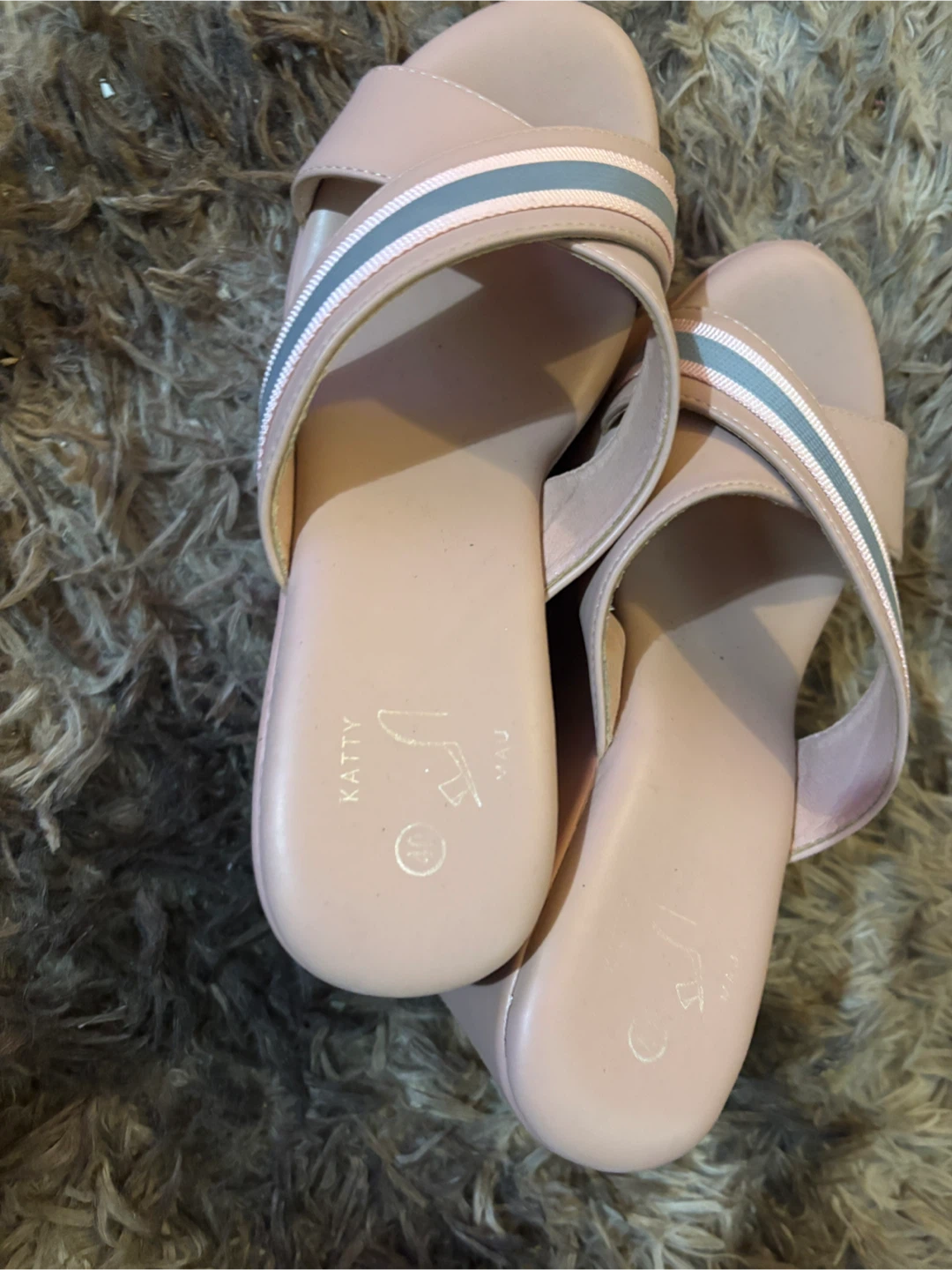 Pink Wedge Sandals