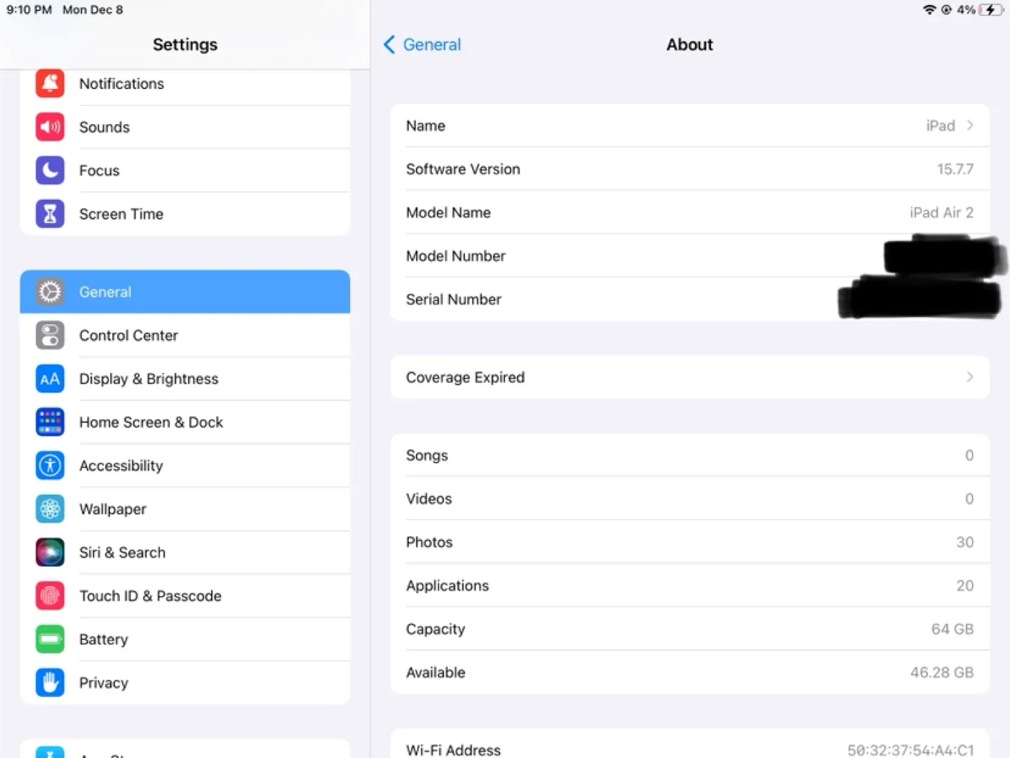 iPad Air 2 64GB GREY image indicator(5)