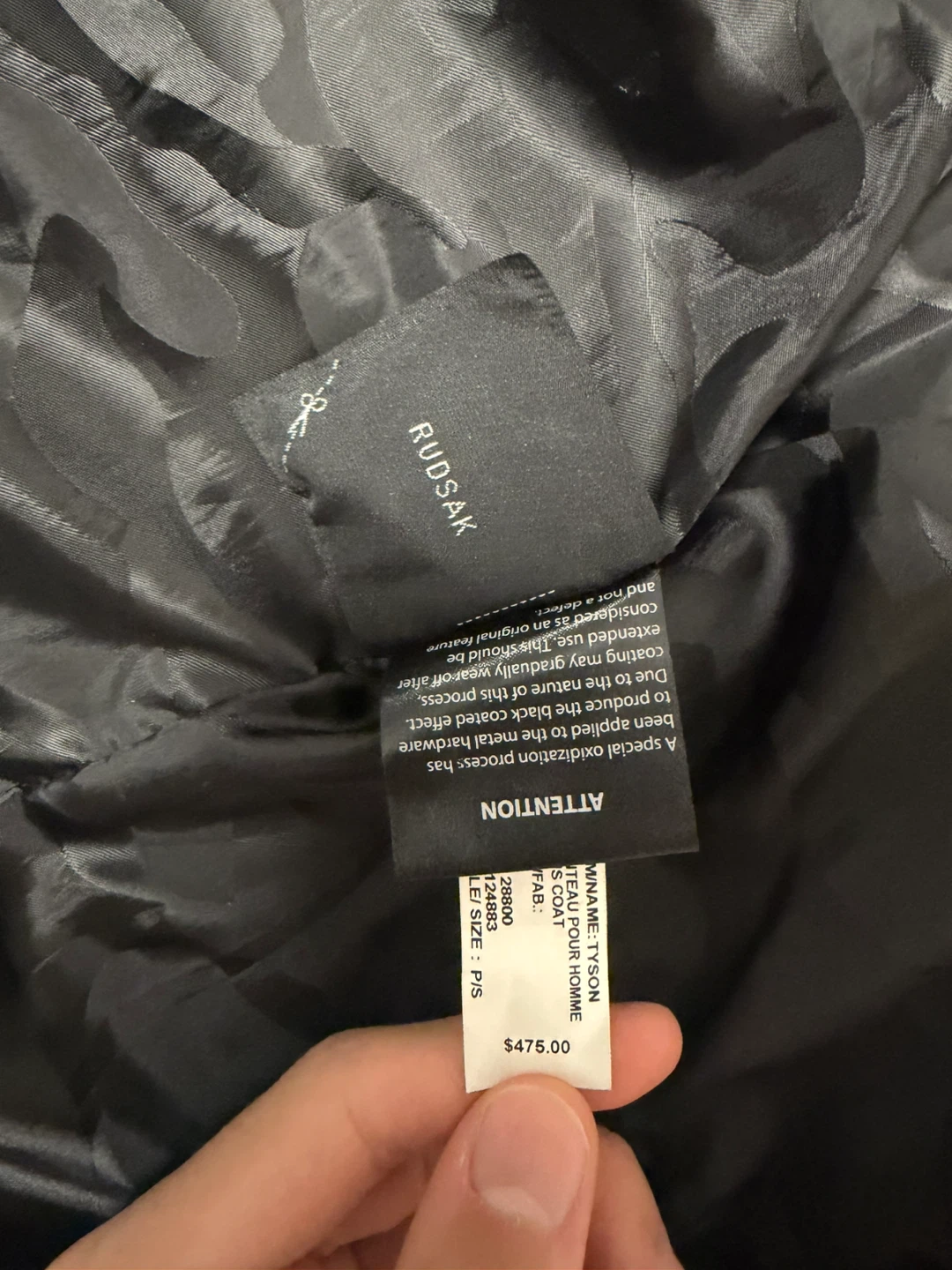 Rudsak Black Jacket - Small *NEGOTIABLE PRICE* - photo 5