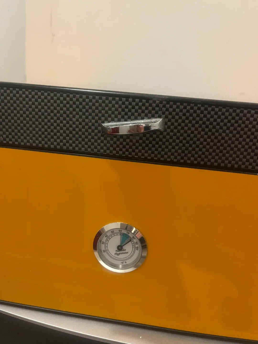 Yellow & Black Humidor Box