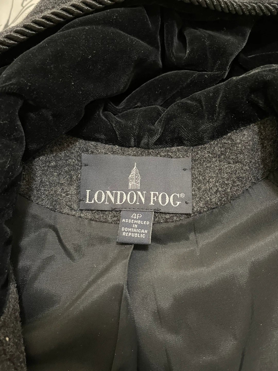 London Fog Wool Blend Coat - Size 4P - photo 3
