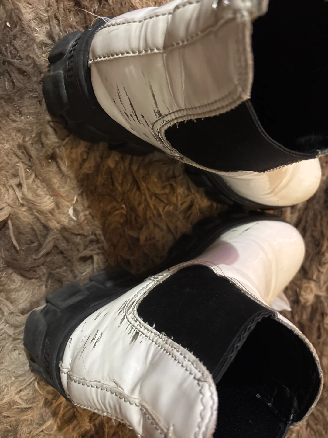 White Platform Boots - Size 9 - photo 3