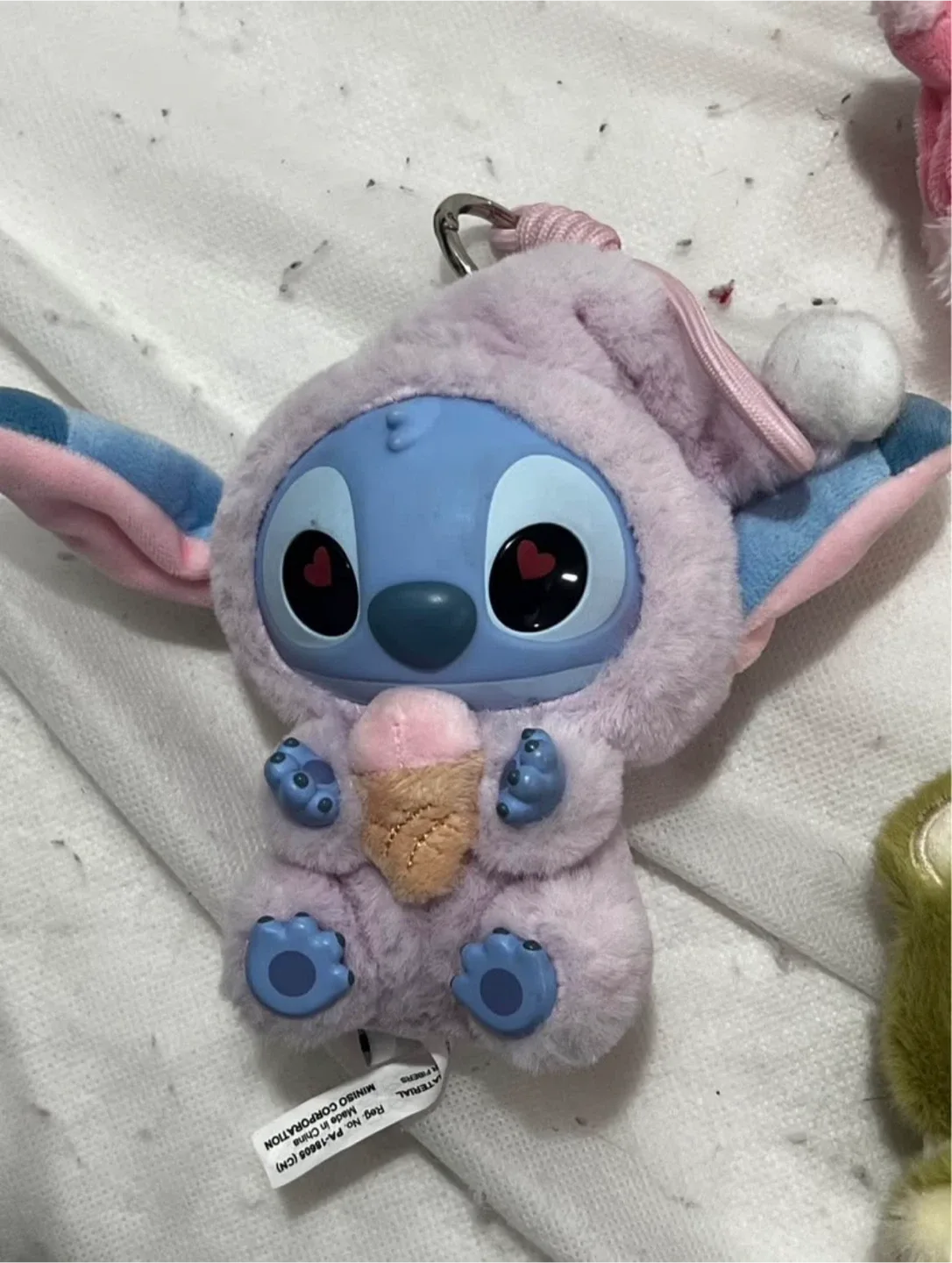 Miniso Stitch Plush Keychain
