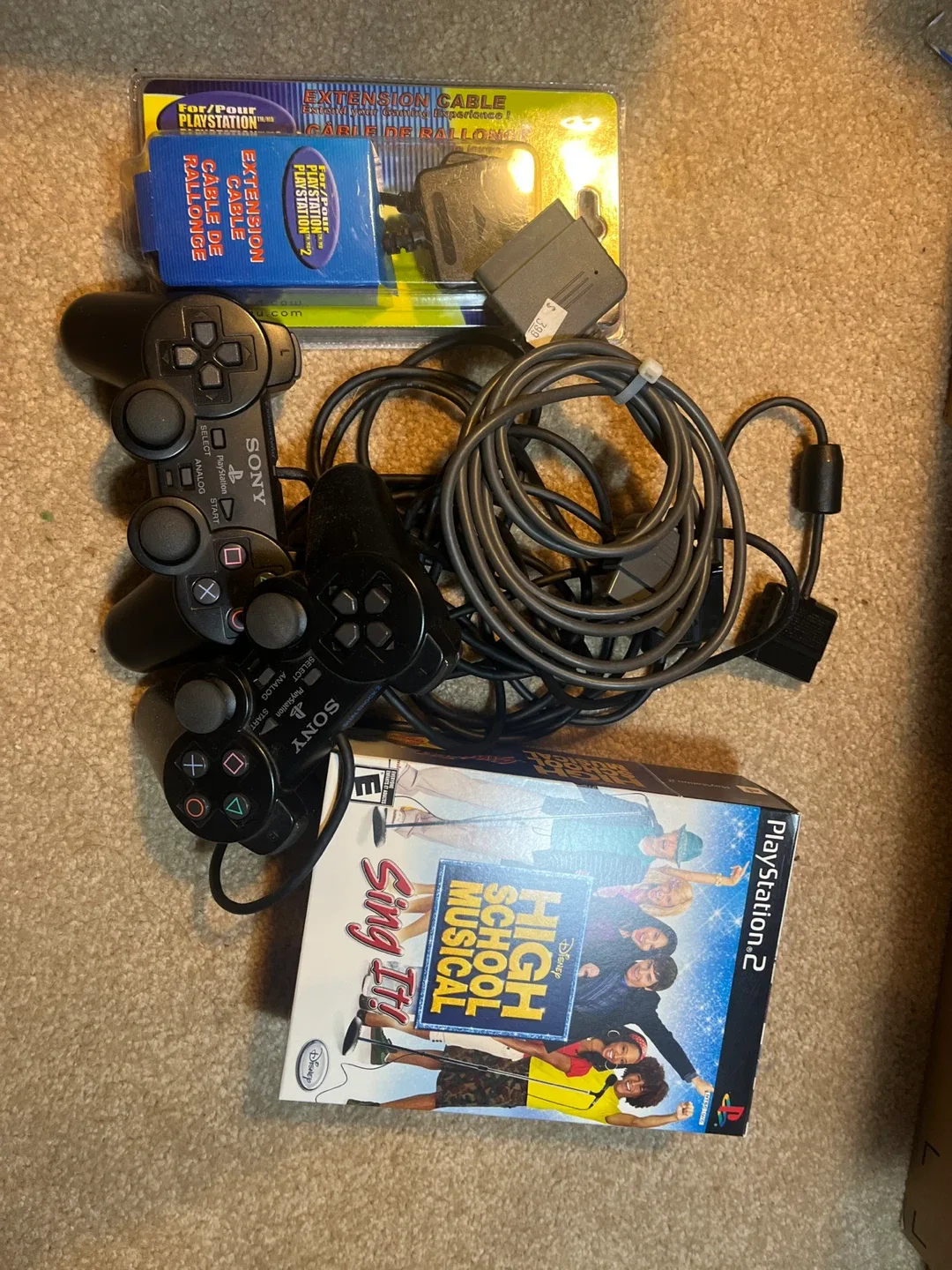 PS2 Extension Cable + High School Musical Sing It!