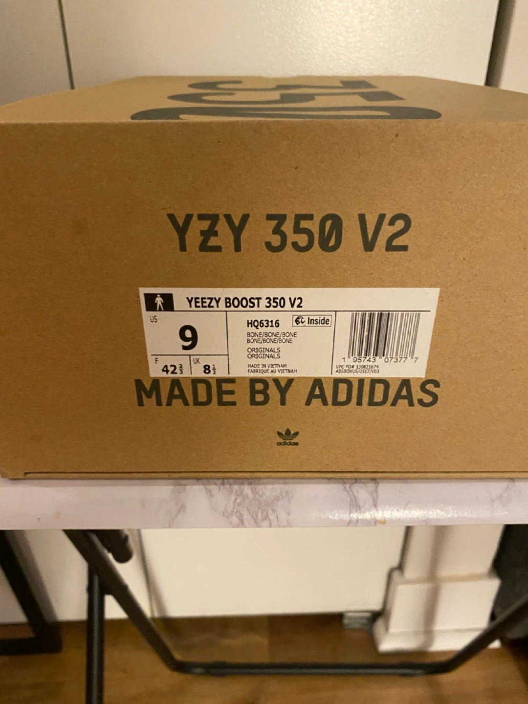 Adidas Yeezy Boost 350 V2 Bone Size 9 - photo 4